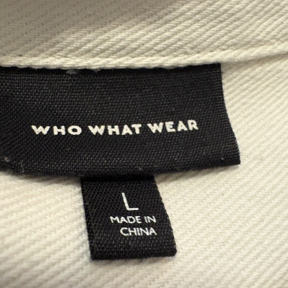 Who What Wear White Sleeveless Button Down Midi Sundress with Pockets - Picture 9 of 13